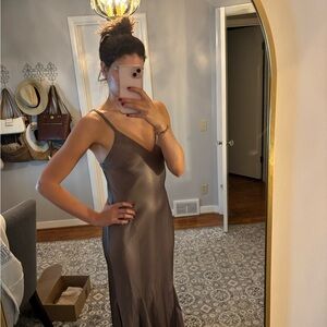 Reformation Brown Maxi Dress